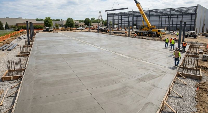 Commercial Slab Installation in Davis County, UT